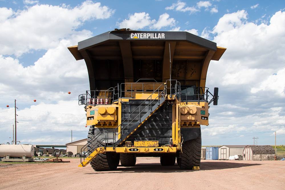 Coal stockpile at a mine